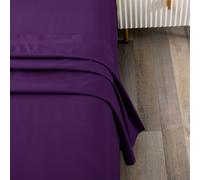 Lenzuolo matrimoniale Toodou in morbida microfibra spazzolata viola - Il lenzuolo comodo e resistente ed realizzato in tessuto di alta qualit