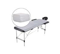 Lenzuolo monouso in tessuto non tessuto per massaggi igienici, per salone di bellezza, massaggio SPA, bagni pubblici, tatuaggio 80 x 210 cm, colore bianco BF (50)
