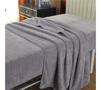 Lenzuolo Per Lettino Da Massaggio Con Foro Per Il Viso, Copriletto Di Ricambio Per Lettino Da Salone Di Bellezza E Spa, Copriletto Imbottito In Cotone Per Lettino(Grey,Blanket 100 cm x 190 cm)