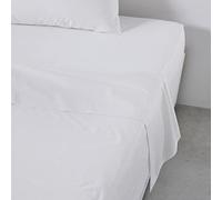 Lenzuolo piano 1 persona 180 x 290 cotone gesso