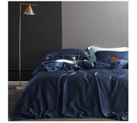 Lenzuolo Piano in Seta di gelso, Lenzuola Piane Double Face, Set di Biancheria da Letto in Seta, Set Lisci e Lucidi, Set da 2 Persone, Biancheria da Letto Morbida 09,245 * 250cm