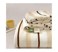 Lenzuolo piano sopra in flanella per matrimoniale singolo piazza e mezza super morbido e caldo lenzuolo superiore in pile(Camel,240x250cm+48x74cm x2)