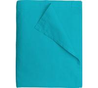 Lenzuolo piatto 240 x 300 cm, blu turchese, 100% cotone, 57 fili