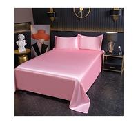 Lenzuolo piatto in raso, 120 x 230 cm, 180 x 230 cm, 230 x 250 cm, per 2 persone, lenzuolo piano in microfibra, morbido, lenzuola traspiranti (colore: giada, dimensioni: piatto 180 x 230 cm)