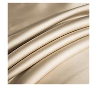 Lenzuolo Piatto in Tinta Unita, in Seta di gelso Naturale, Lenzuolo King Size, Super Morbido e Confortevole (Color : Shallow Khaki, Size : 230x250cm)