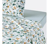 Lenzuolo piatto percalle di cotone, Voladores Verde 180 x 290 cm