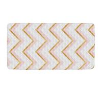 Lenzuolo portatile color pesca e oro per lettino, morbido e confortevole, per lettino, materasso per bambini, divano letto, 127 x 63 cm (lenzuolo, letto non incluso)