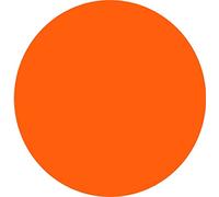 Lenzuolo Rotondo Sotto Con Elastico Diametro 200-210- 220-230 cm o Federe 100% Cotone (Arancio, Diametro 220 Cm)