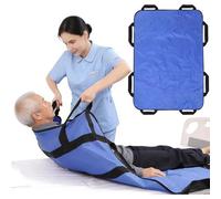 Lenzuolo Scorrevole Per Anziani, Foglio Trasferimento Paziente, Telo Di Trasferimento e Supporto Al Posizionamento Per Pazienti Allettati e Mobilità Ridotta (blu)