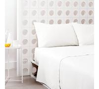 Bassetti - Lenzuolo sopra POP color piazza e mezza cm. 180x280 col. 13 Bianco 100% cotone. Made in ITALY