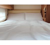 Lenzuolo Sopra Cordonetto Camper Roulotte 100% Cotone PERSONALIZZABILE Tinta Uni