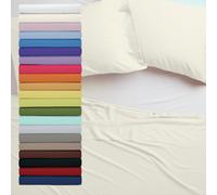 Lenzuolo Sopra Letto Matrimoniale in cotone misura cm 240x300 vari Colori