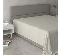 Lenzuolo Sopra MAX COLOR Matrimoniale Maxi 270x300 cm, 100% Cotone Made in Italy - Lenzuola Letto Matrimoniale Maxi in Tinta Unita - PANNA