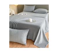 Lenzuolo Sopra Piano in flanella Lenzuolo Piatto in pile, termico, caldo, lussuoso, soffice, super morbido per letto singolo, matrimoniale, king size, super king (Color : Grey A, Size : 245x270cm)