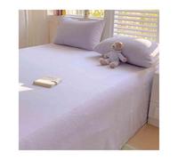 Lenzuolo sopra piano in flanella matrimoniale singolo piazza e mezza Lenzuolo superiore in pile super morbido biancheria da letto peluche(Purple,230x250cm)