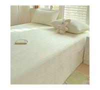 Lenzuolo sopra piano in flanella matrimoniale singolo piazza e mezza Lenzuolo superiore in pile super morbido biancheria da letto peluche(Beige,230x250cm)