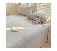 Lenzuolo sopra piano in flanella matrimoniale singolo piazza e mezza Lenzuolo superiore in pile super morbido biancheria da letto peluche(Light Gray,160x230cm)