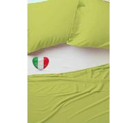 Lenzuolo Sopra Teso Senza angoli 100% Cotone Tinta Unita 6 Misure Made in Italy
