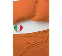 Lenzuolo Sopra Teso Senza angoli 100% Cotone Tinta Unita 6 Misure Made in Italy