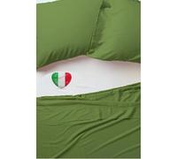 Lenzuolo Sopra Teso Senza angoli 100% Cotone Tinta Unita 6 Misure Made in Italy