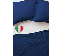 Lenzuolo Sopra Teso Senza angoli 100% Cotone Tinta Unita 6 Misure Made in Italy