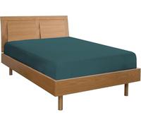 Lenzuolo Sotto con Angoli ed Elastici 100% Cotone, Made in Italy, Matrimoniale ottanio misure 170/180 cm x 190x200 cm + 25 cm
