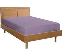 Lenzuolo Sotto con Angoli ed Elastici 100% Cotone, Made in Italy, Una piazza e mezza Lilla misure 120x130 cm 190x200 cm + 25 cm