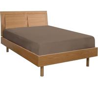 Lenzuolo Sotto con Angoli ed Elastici 100% Cotone, Made in Italy, Una piazza e mezza Marrone misure 120x130 cm 190x200 cm + 25 cm