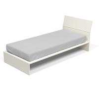 Lenzuolo Sotto con Angoli ed Elastico Tinta Unita Grigio Chiaro Singolo