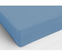Lenzuolo Sotto Con Angoli In Cotone In Tinta Unita Colore Azzurro C.N.