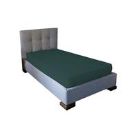 Lenzuolo sotto con angoli, in tinta unita - diponibile in varie misure e colori -JENNY SESAL- Cotone (Singolo, Verde menta)