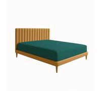 Lenzuolo sotto con angoli, in tinta unita - diponibile in varie misure e colori -JENNY SESAL (Matrimoniali, Verde menta)