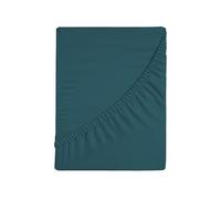 Lenzuolo Sotto Con Angoli Per Letto Matrimoniale, Lenzuolo Sotto Con Angoli Tinta Unita, Elasticizzato sui 4 Lati, 100% Jersey di Cotone, 170/180x190/200 cm, Ottanio