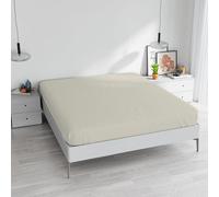 Lenzuolo Sotto MAX COLOR con Angoli Elasticizzati da 25 cm Letto Matrimoniale 170x200 cm, 100% Cotone Made in Italy - Tinta Unita PANNA