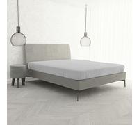 Lenzuolo Sotto MAX COLOR con Angoli Elasticizzati da 25 cm Letto Matrimoniale 170x200 cm, 100% Cotone Made in Italy - Tinta Unita GRIGIO CHIARO