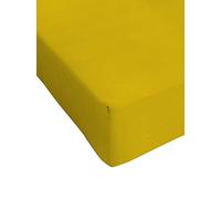 Lenzuolo Sotto MAX COLOR con Angoli Elasticizzati da 25 cm Letto Piazza e Mezza 120x200 cm, 100% Cotone Made in Italy - Tinta Unita SENAPE