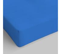 Lenzuolo Sotto MAX COLOR con Angoli Elasticizzati da 25 cm Letto Singolo 90x200 cm, 100% Cotone Made in Italy - Tinta Unita BLU ROYAL
