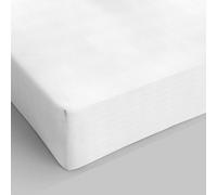 Lenzuolo Sotto MAX COLOR con Angoli Elasticizzati da 25 cm Letto Singolo 90x200 cm, 100% Cotone Made in Italy - Tinta Unita BIANCO