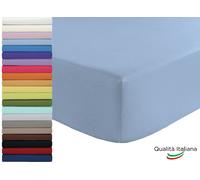 Lenzuolo Sotto Singolo con Angoli Elastici in cotone cm 90x200 h 25 Vari Colori