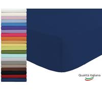Lenzuolo Sotto Singolo con Angoli Elastici in cotone cm 90x200 h 25 Vari Colori