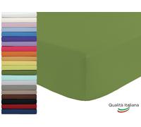 Lenzuolo Sotto Singolo con Angoli Elastici in cotone cm 90x200 h 25 Vari Colori