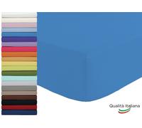 Lenzuolo Sotto Singolo con Angoli Elastici in cotone cm 90x200 h 25 Vari Colori