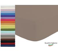 Lenzuolo Sotto Singolo con Angoli Elastici in cotone cm 90x200 h 25 Vari Colori