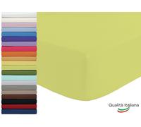 Lenzuolo Sotto Singolo con Angoli Elastici in cotone cm 90x200 h 25 Vari Colori