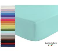 Lenzuolo Sotto Singolo con Angoli Elastici in cotone cm 90x200 h 25 Vari Colori