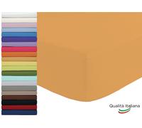 Lenzuolo Sotto Singolo con Angoli Elastici in cotone cm 90x200 h 25 Vari Colori