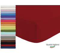 Lenzuolo Sotto Singolo con Angoli Elastici in cotone cm 90x200 h 25 Vari Colori