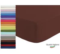 Lenzuolo Sotto Singolo con Angoli Elastici in cotone cm 90x200 h 25 Vari Colori