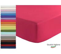 Lenzuolo Sotto Singolo con Angoli Elastici in cotone cm 90x200 h 25 Vari Colori