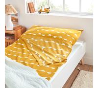 Lenzuolo stile sacco a pelo 100% cotone, Irun Giallo TU